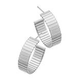 Jennifer Zeuner Jewelry Odessa 3/4" Hoops sterling silver