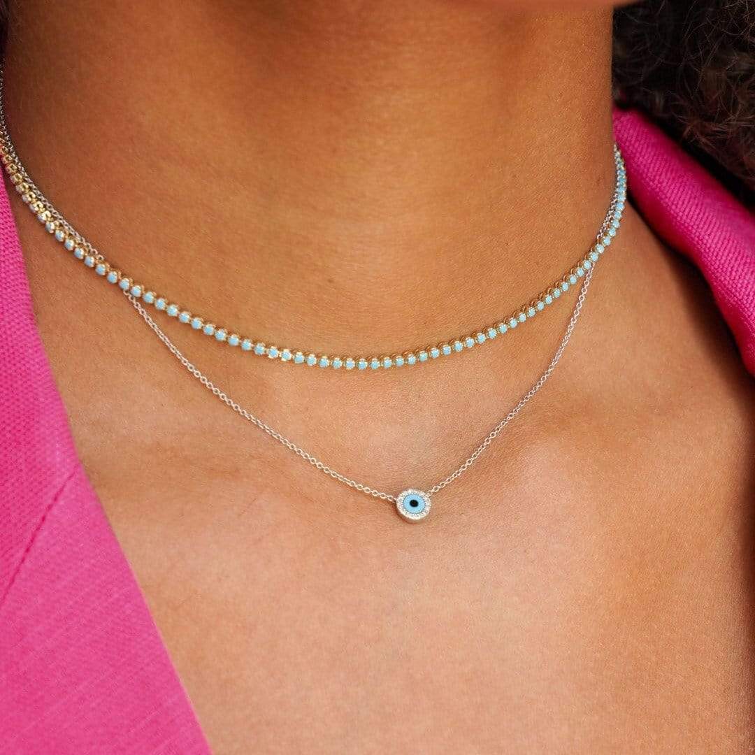 Jennifer Zeuner Jewelry Ojo 14K Necklace