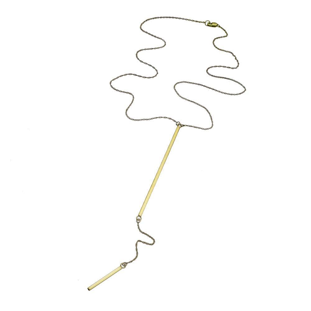 Jennifer Zeuner Jewelry Paloma Lariat gold vermeil