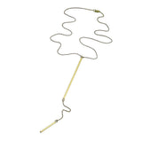 Jennifer Zeuner Jewelry Paloma Lariat gold vermeil