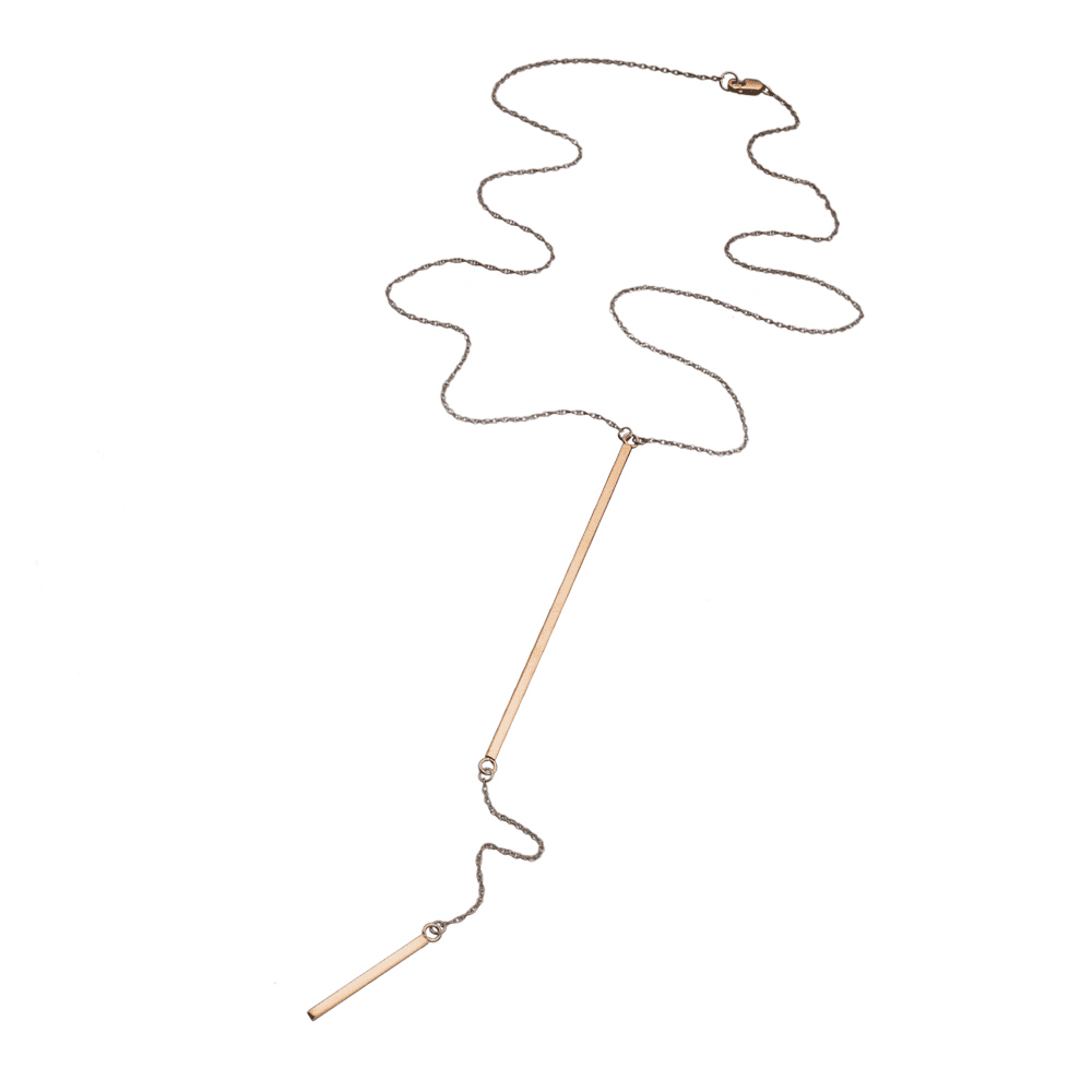 Jennifer Zeuner Jewelry Paloma Lariat gold vermeil