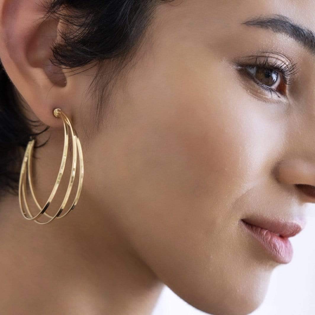 Jennifer Zeuner Jewelry Raya 2" Hoops