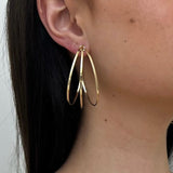 Jennifer Zeuner Jewelry Raya 2" Hoops