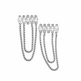 Jennifer Zeuner Jewelry Rocky Earrings sterling silver