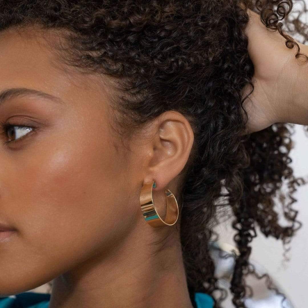 Jennifer Zeuner Jewelry Sandra 1.25" Hoops