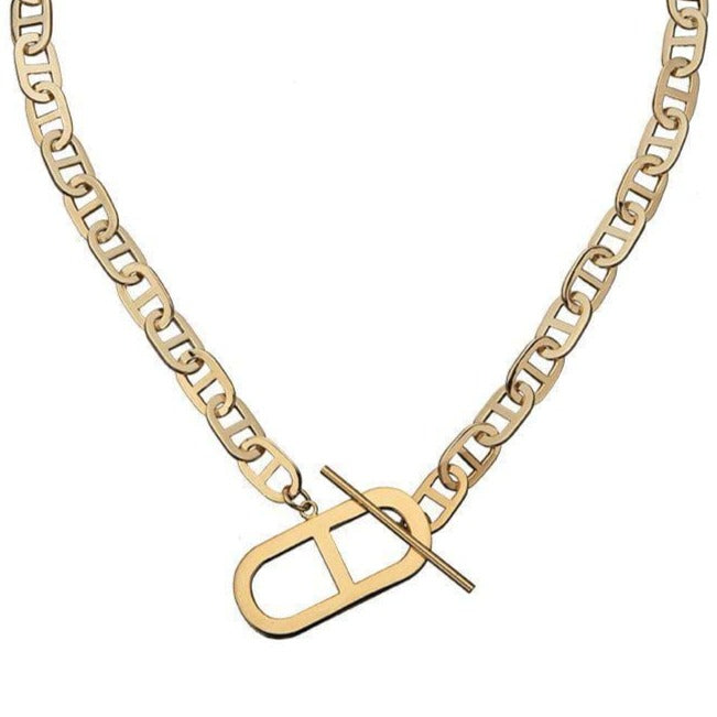 Jennifer Zeuner Jewelry Tais Necklace 18k yellow gold plated silver