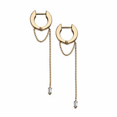 Jennifer Zeuner Jewelry Tasha Earrings 18k yellow gold plated silver