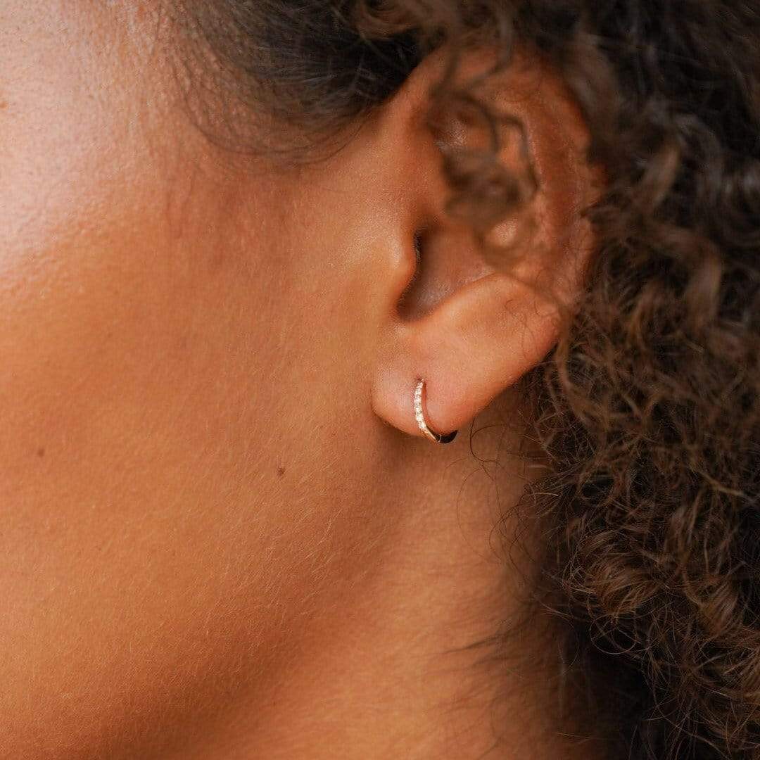 Jennifer Zeuner Jewelry Tia Mini 14k Huggies