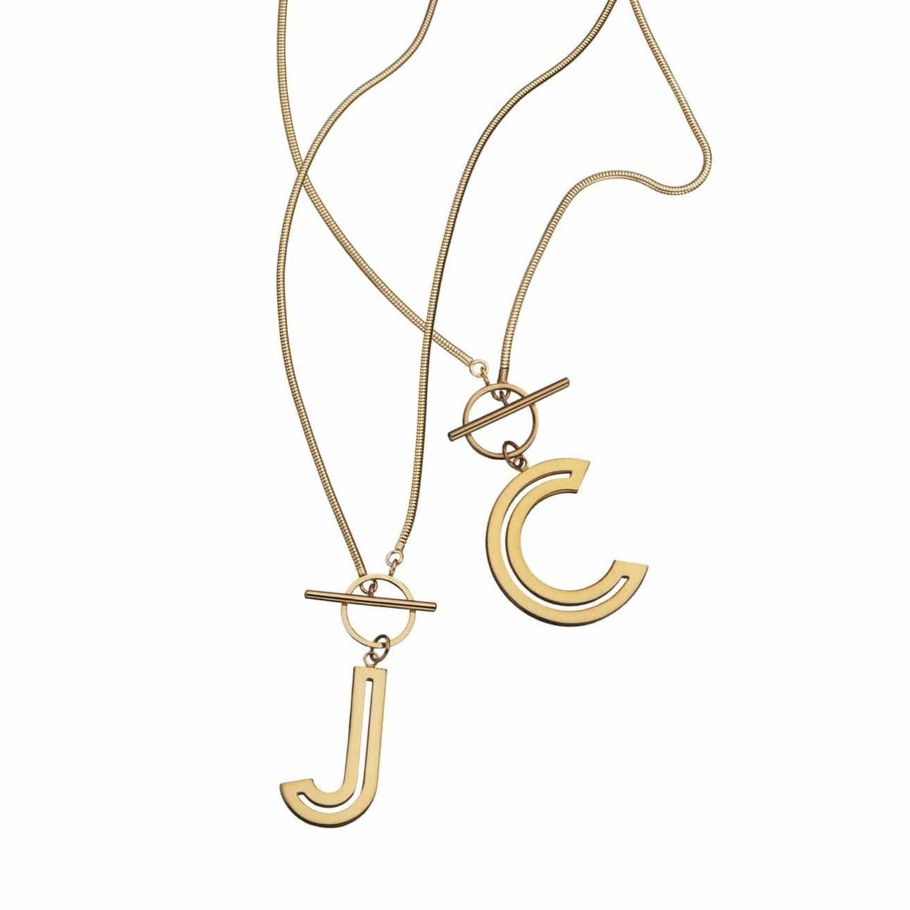 Louis Vuitton LV & Me Necklace, Letter G, Gold, One Size